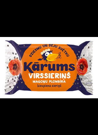 Глазированный творожный сырок в шоколаде с маком и вкусом пломбира 40x45гр.KARUMS