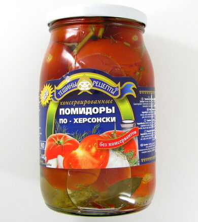 Помидоры консервированные "ПО-ХЕРСОНСКИ" 12x880гр ТР