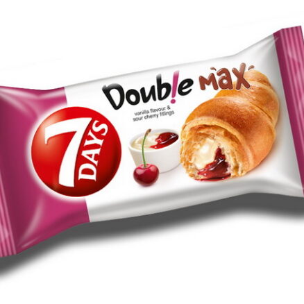 Круассан с ванильно-вишневым кремом 18x110гр.7DAYS