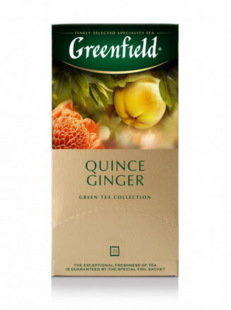 Чай зеленый ГРИНФИЛД "КВИНС ДЖИНДЖЕР" 25х2гр