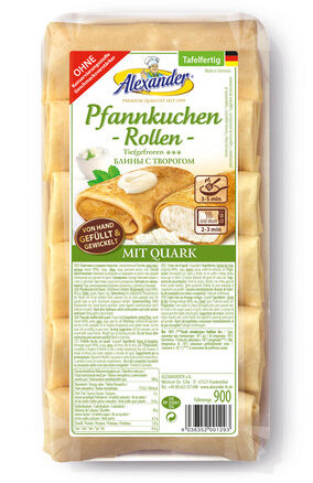 Блины со сладким творогом 900гр.АЛЕКСАНДР