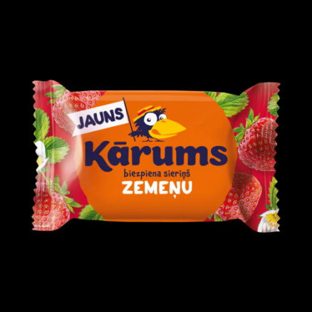 Глазированный творожный сырок в шоколаде с клубникой 40x45гр.KARUMS