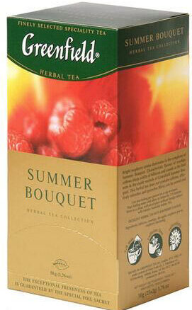 Чай ГРИНФИЛД "SUMMER BOUQUET" 10x25х2гр