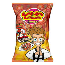 Чипсы картофельные со вкусом краба"КРАБОНИНЗЯ" 24х50гр LAVA LAVA