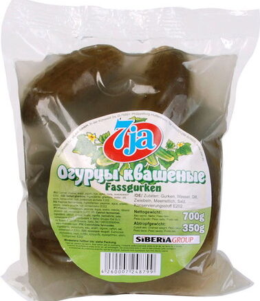 Огурцы квашеные в пакетах 16x700гр.AGRO-FAMEX