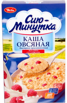 Каша овсянная вкус малина со сливками 6x( 5х40гр) УВЕЛКА