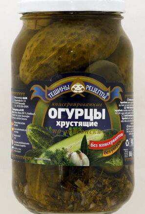 Огурцы хрустящие "По-херсонски" 8x860гр.ТР